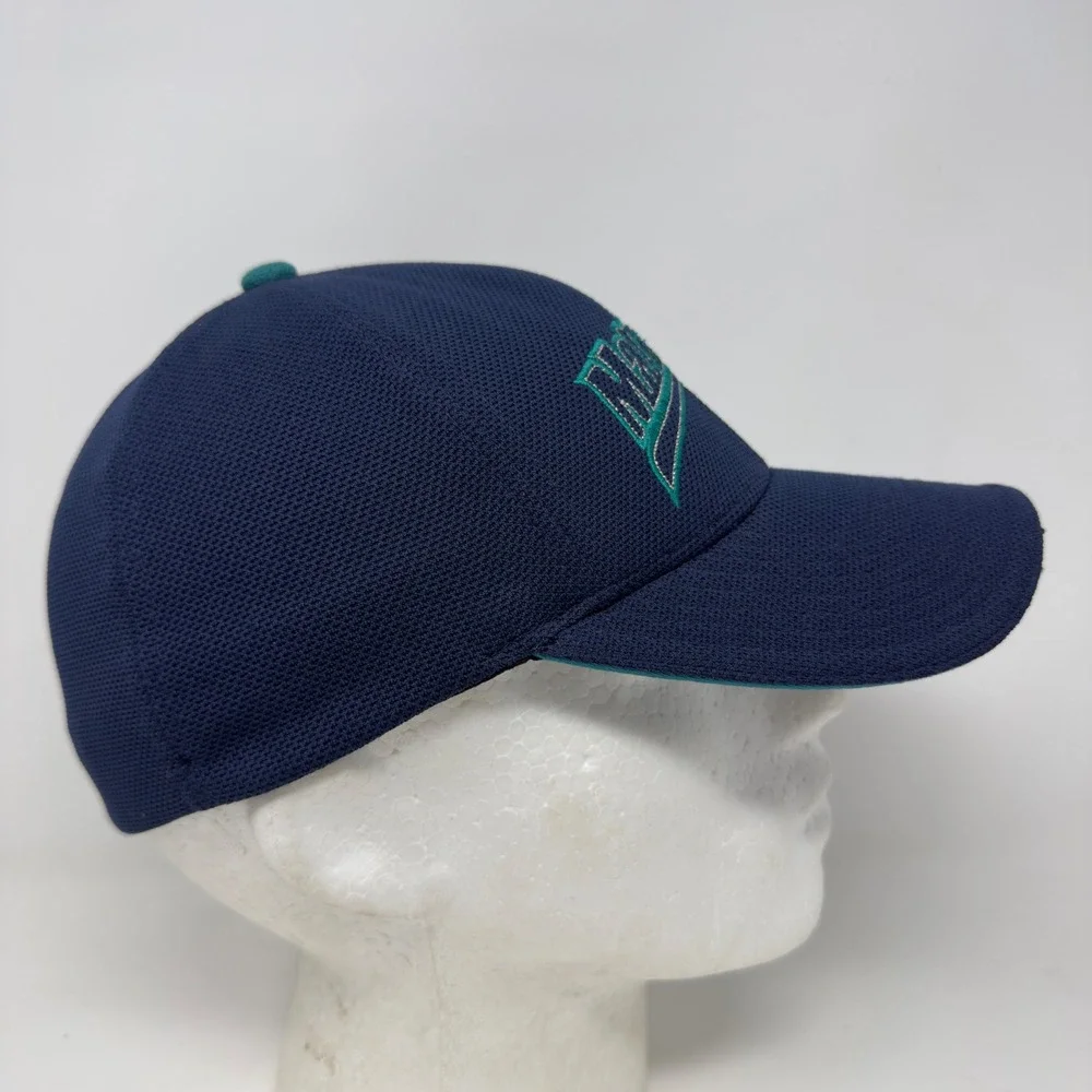Nike Seattle Mariners Flexfit Hat Mens Navy Blue Teal Mesh MLB Baseball Cap L/XL